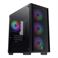CASE XIGMATEK mATX NYX AIR II, Left TG, Meshed Grill Front panel , 4x120mm Z20F LED RGB FIXED fan, EN42270